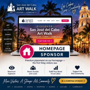 Homepage Sponsor premium advertising package on SanJoseArtWalk.com